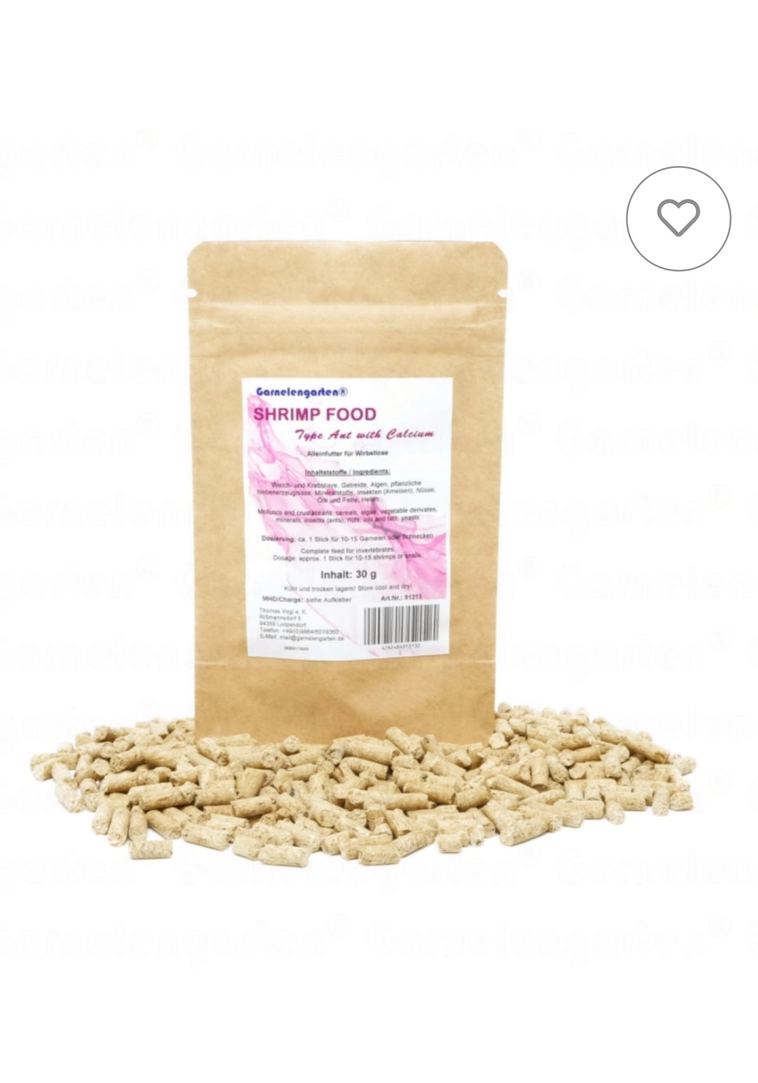 Garnelengarten® Shrimp Food Type Ant with Calcium