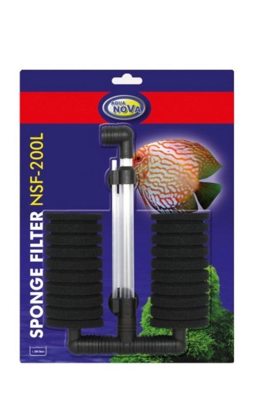Aqua Nova Doppelter Bio-Schwammfilter NSF-200L