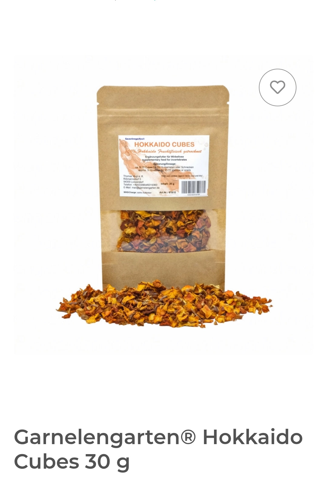 Garnelengarten® Hokkaido Cubes